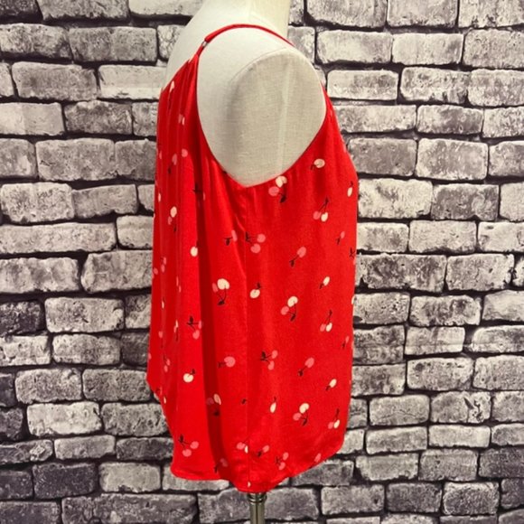 LOFT V-Neck Sleeveless Button Down Blouse Size Medium - Picture 7 of 9